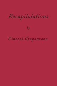 Recapitulations (A Memoir) - 9781590518380 by Vincent Crapanzano, 9781590518380