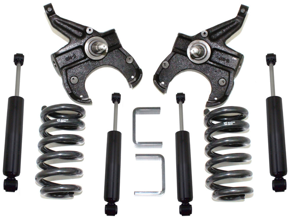 1973-1987 C10 Shock Kit For 2-3" Front & 4-5" Rear Lowering Kits