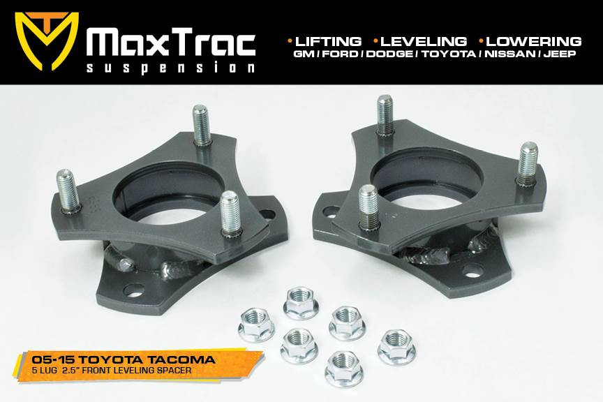 20052018 Toyota 2wd (5 Lug) 2.5" Lift Strut Spacers MaxTrac