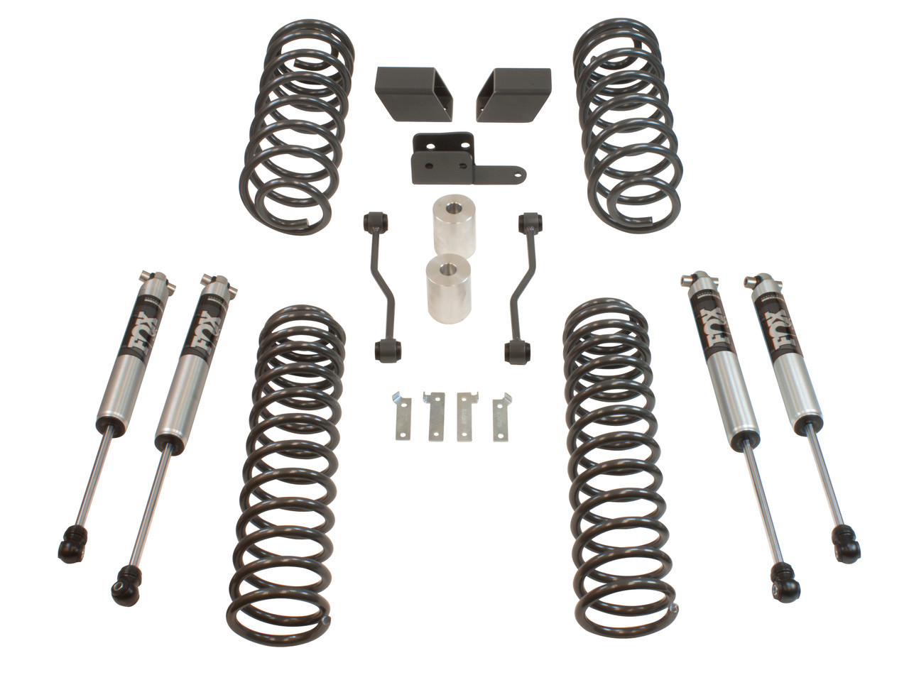 20182019 Jeep Wrangler JL 4wd 3" Coil Lift Kit W/ FOX Shocks MaxTrac