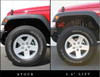 2007-2015 Jeep JK Wrangler Lift Kit 2.5" Front/2" Rear - MaxTrac 8397200 (Before & After)