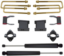 2007-2018 Chevy Silverado 1500 2wd 3" Front 4" Rear Lift Kit W/ MaxTrac Shocks - MaxTrac 901355