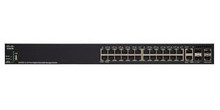 Cisco SG350X-24 Layer 3 Switch - 24 x Gigabit Ethernet Network, 2 x 10 Gigabit Ethernet (SG350X-24-K9-NA)