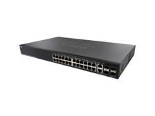 Cisco SG350X-24MP switch 24 x gigabit + 4 x 10 Gigabit SFP+ managed stackable PoE+ 382W (SG350X-24MP-K9-NA)