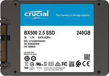 Crucial BX500 240GB 3D NAND SATA 2.5-Inch Internal SSD (CT240BX500SSD1)