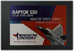 American Memory Raptor SSD 240GB Internal SSD - SATA III 6 Gb/s, 2.5" / 7mm, Up to 540 MB/s (QSSBC827240GTS)