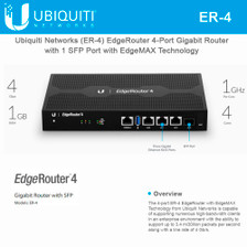 Ubiquiti ER-4 4-Port EdgeRouter with EdgeMAX Technology (ER-4)