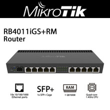 MikroTik RB4011iGS+RM Ethernet 10-Port Gigabit Router (RB4011iGS+RM)