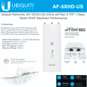 Ubiquiti Air Fiber AF-5XHD US Version (AF-5XHD-US)