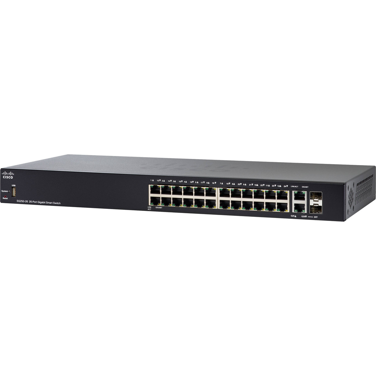 Cisco SG250-26HP 26-Port Gigabit Smart Switch PoE+ 100W - Vestabond