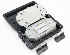 Fiber Optic Box 4 in 16 out 1 splice tray Mini PLC 16/96 core -JZ-10077 (JZ-10077)