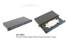 Rack Mount Slide Rail Drawer fiber optic plc splitter fiber Patch Panel Odf rack mounted PLC splitter (JZ-1821)