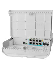 MikroTik CSS610-1Gi-7R-2S+OUT netPower Lite 7R 8-Port Outdoor Switch with 7-Port Reverse PoE 2-Port SFP+