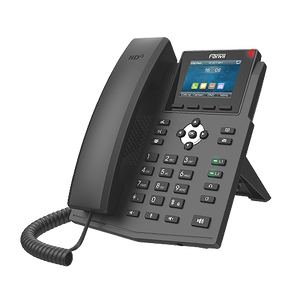 Fanvil X3SG dual Gigabit ports Entry Level IP Phone 4 SIP 2 Line 2.8 color display PoE HD audio