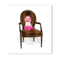 Princess Cheetah Chair Wall Graphic