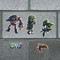 GW2 Special Launch Set: Five 4-6 inch wall graphics
