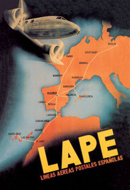 LAPE - Spanish Postal Airlines European Routes