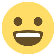 Emoji One Wall Icon Smiling Face With Open Mouth