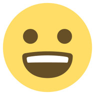 Emoji One Wall Icon Smiling Face With Open Mouth