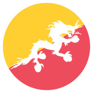 Emoji One Wall Icon Bhutan Flag