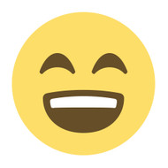 Emoji One Wall Icon Smiling Face With Open Mouth And Smiling Eyes