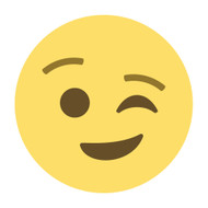 Emoji One Wall Icon Winking Face