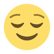Emoji One Wall Icon Relieved Face