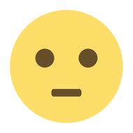 Emoji One Wall Icon Neutral Face