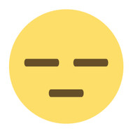 Emoji One Wall Icon Expressionless Face