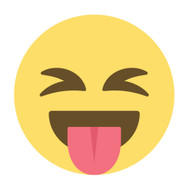 Emoji One Wall Icon Face With Stuck-Out Tongue And Tightly-Closed Eyes