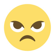 Emoji One Wall Icon Angry Face