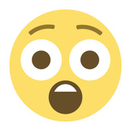Emoji One Wall Icon Astonished Face
