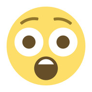 Emoji One Wall Icon Astonished Face