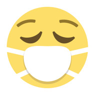 Emoji One Wall Icon Face With Medical Mask
