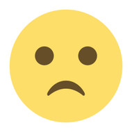 Emoji One Wall Icon Slightly Frowning Face