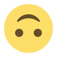 Emoji One Wall Icon Upside-Down Face