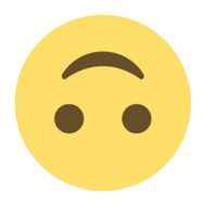 Emoji One Wall Icon Upside-Down Face