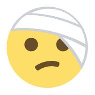 Emoji One Wall Icon Face With Head-Bandage