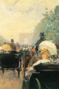 Carriage Parade by Hassam