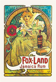 Fox-Land Jamaica Rum by Alphonse Mucha