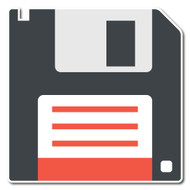 Emoji One Objects Wall Icon: Floppy Disk