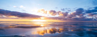 Standard Photo Board: Sunrise On Beach North Sea - AMER