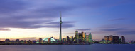 Standard Photo Board: Toronto Skyline with Clouds at Dusk - AMER