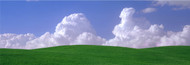 Extra Large Photo Board: Green Fields and Clouds - AMER