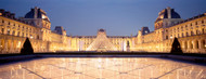 Standard Photo Board: The Louvre Pyramid Illuminated Paris - AMER