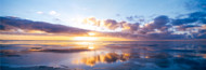 Extra Large Photo Board: Sunrise On Beach North Sea - AMER