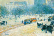 Winter in Union Square by Hassam