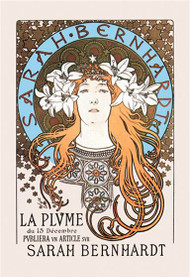 Sarah Bernhardt as Princesse Lointaine for La Plume (1897) Mucha