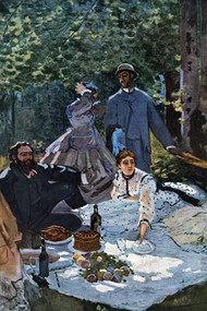 The Breakfast Outdoors Central Section by Monet
