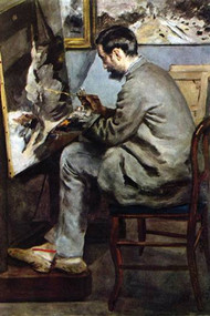 The Painter in The Studio Of Bazille by Renoir